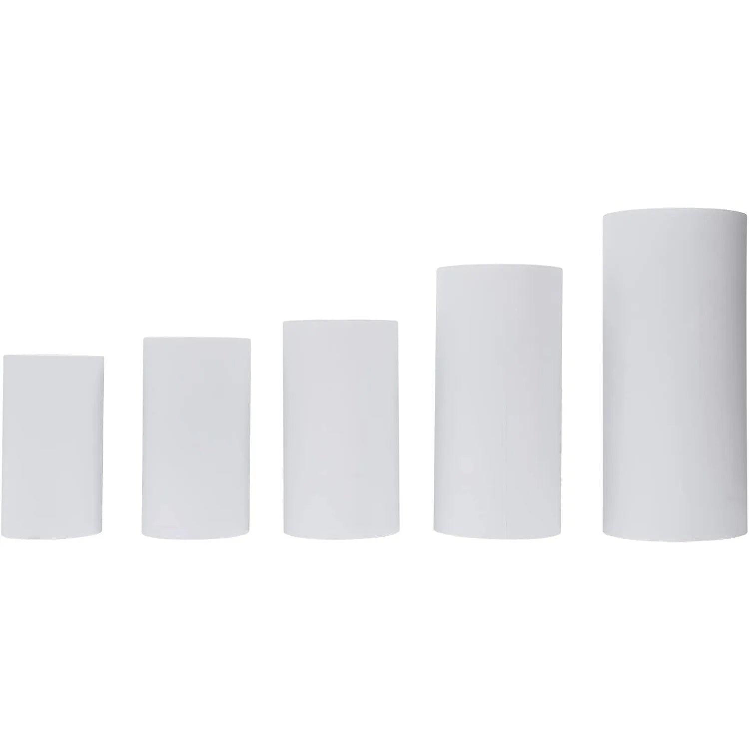 5Pcs Cylinder Pedestal Stand, Metal Cylinder Stands for party Event Decor Round Pedestal Display for Wedding Decoration