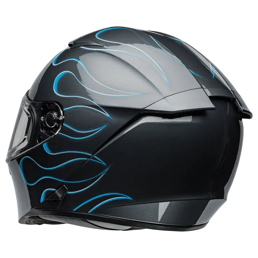 Lithium Helmet Gloss Torch Gray Blue Large