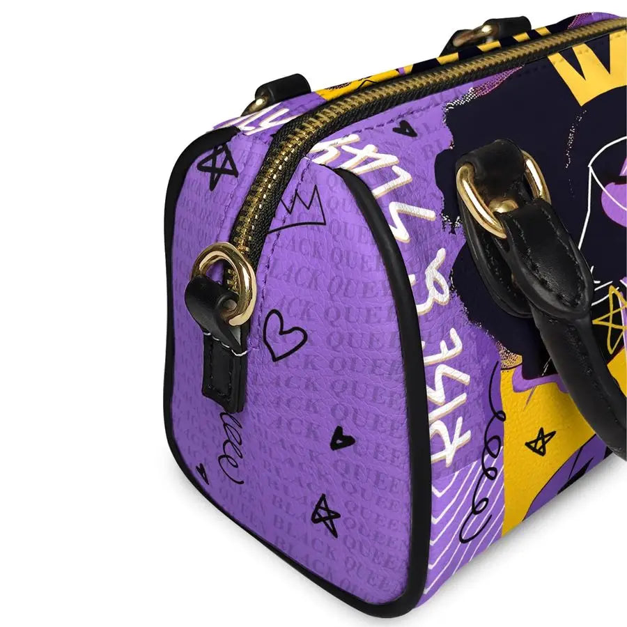 Womens Mini Satchel Bag Top Handle, Small Crossbody Handbag, Vegan Leather, Detachable Shoulder Strap