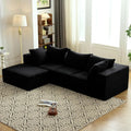 Modular Sectional Sofa with Chaise, Modern L Shaped Cloud Couch with Deep Seat, Sectional Couches for Living Room, Bedr