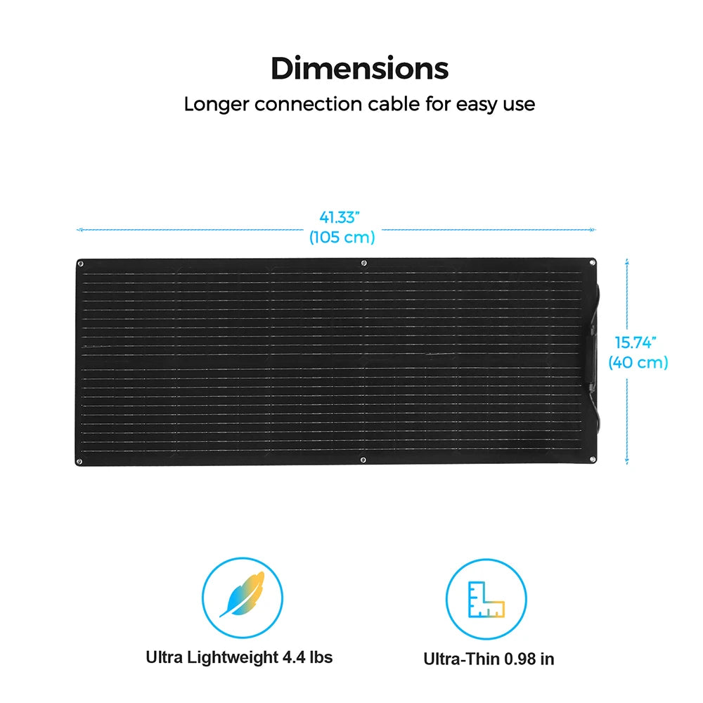 Flexible solar panel Battery Charger Size 105cmx40cm ,1pcs -10 pcs 80W, 160W 240w 360W 400W - 800W Different combinations module