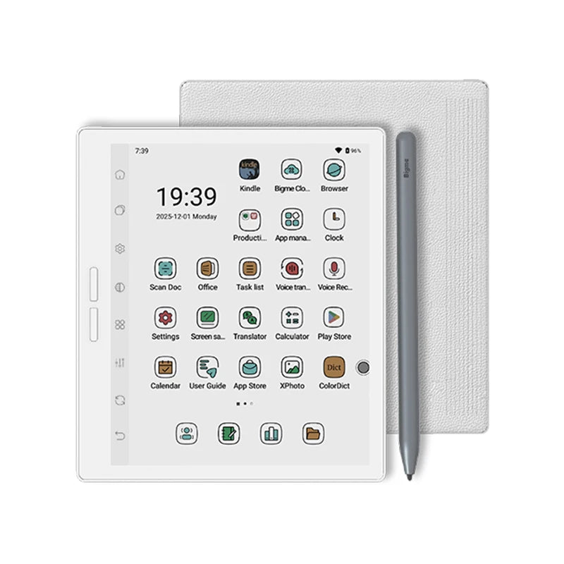Bigme B751C S Color E-ink E-Reader, 7'' Eye-Comfort 36-Level Front Light Electronic Book, 4+64GB, Android 14, Paper-Like eBook