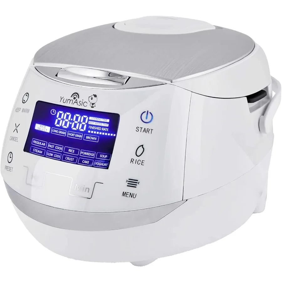 Sakura Rice Cooker with Ceramic Bowl and Advanced Fuzzy Logic 8 Cup 1.5 Litre 6 Rice Cook Functions 6 Multicook Functions Motou