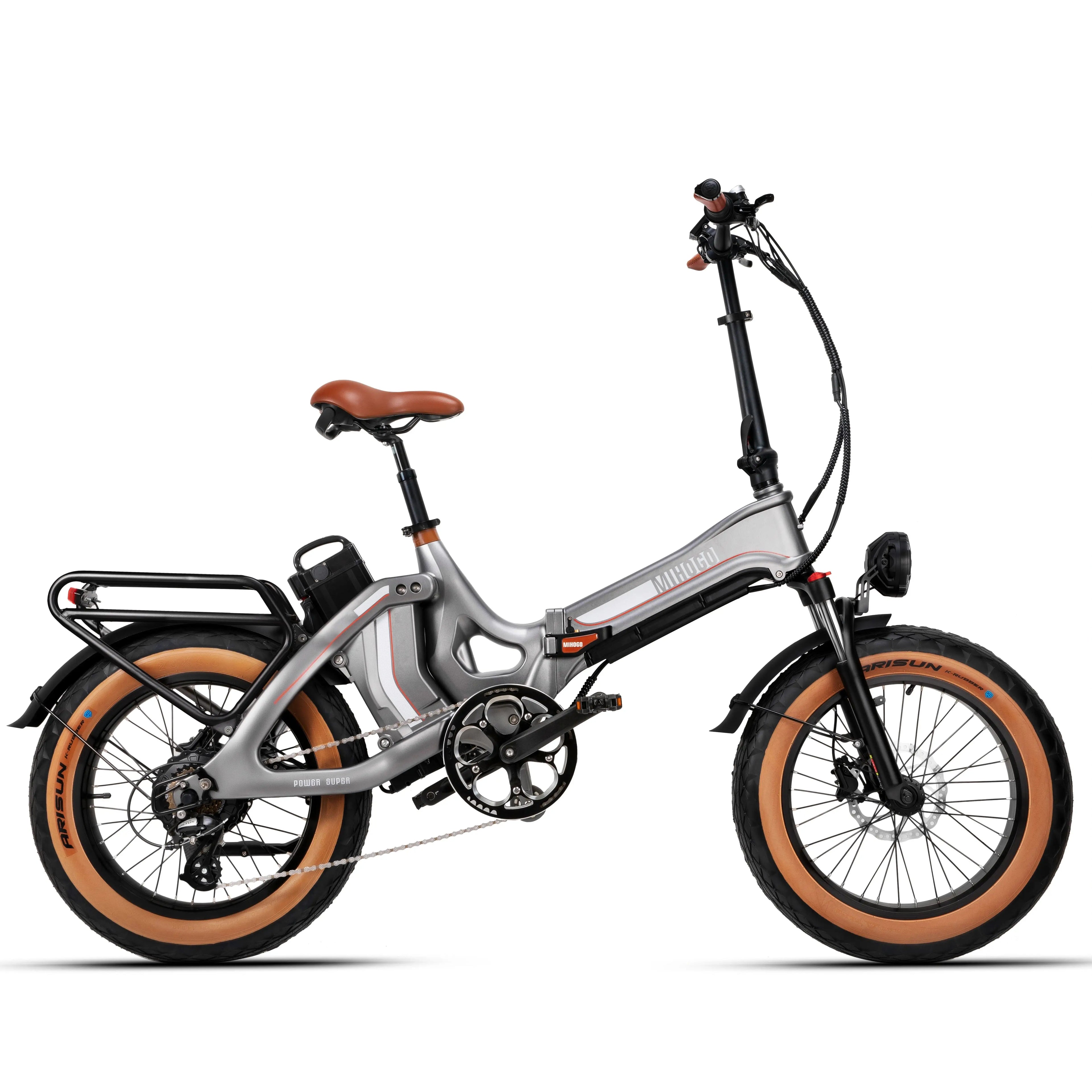 MIHOGO ONE max Adult Electric Bicycle, 750W city ebike, 48V 12.8+16AH E-bike, 20-Fat Tire Foldable Electric Bike