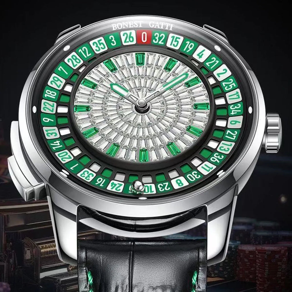 BONEST GATTI BONEST GATTI Rotating Dial Men's Watch Is An Automatic Mechanical Watch With A Rotating Dial