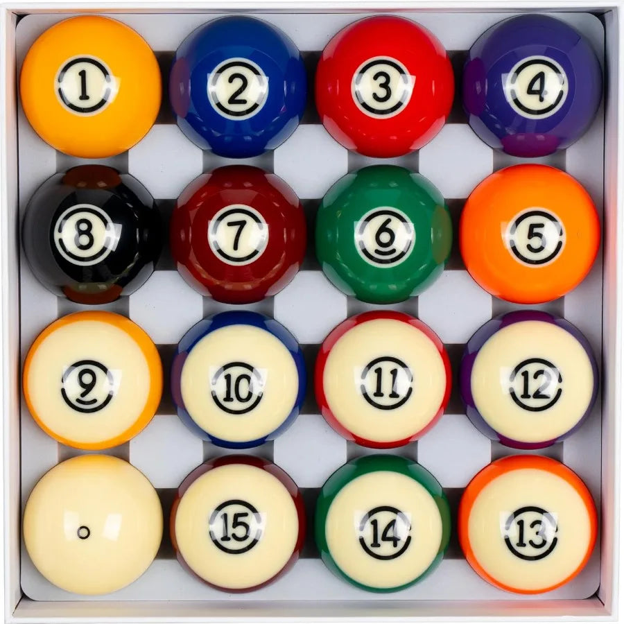 Premium Billiard Balls Pool Table Accessories 2-1/4 Regulation Size 16 Pool Balls Billiard Set