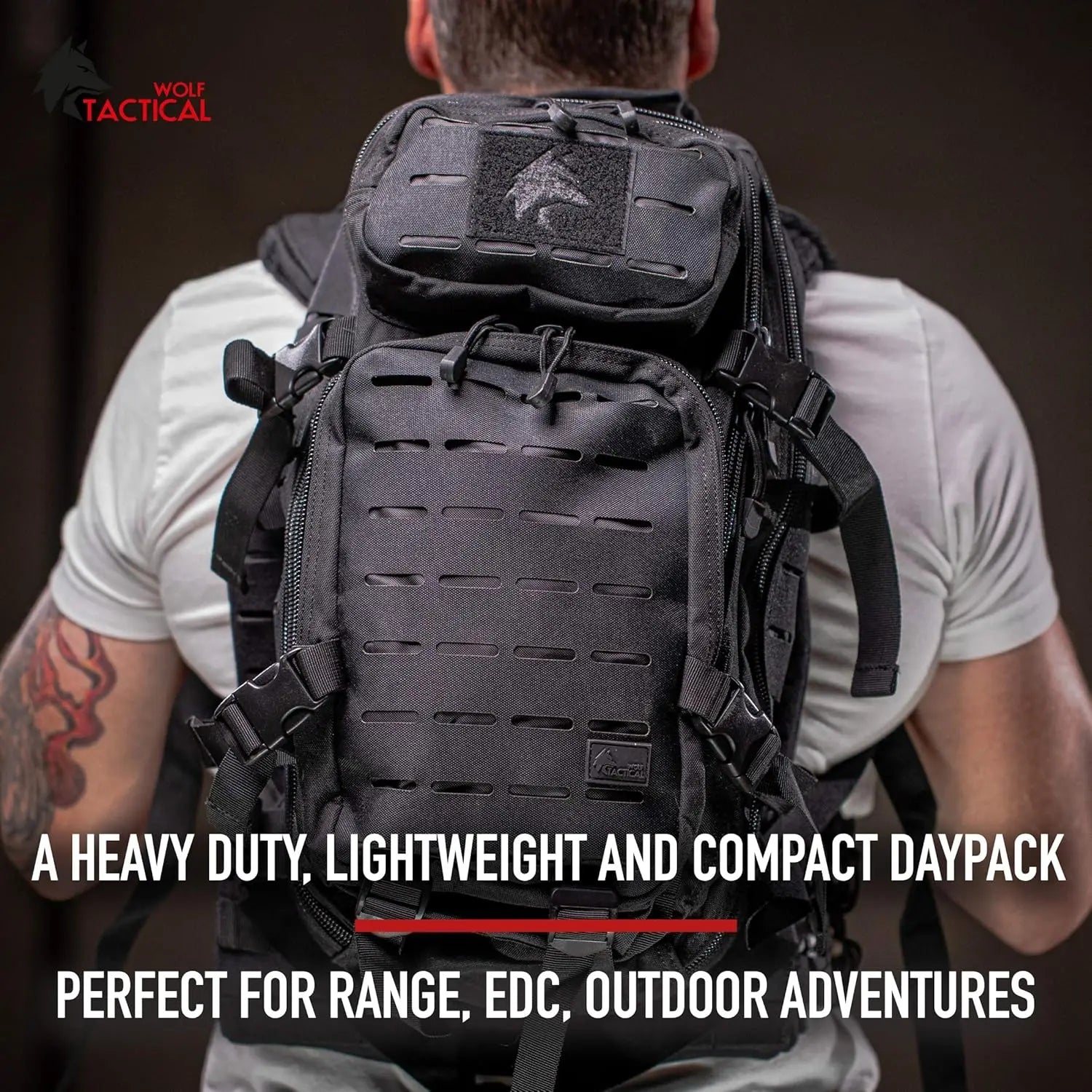 Molle Backpack Small Tactical Backpack Small Concealed Carry Backpack CCW Backpack Bug Out Bag 24L EDC Daypack