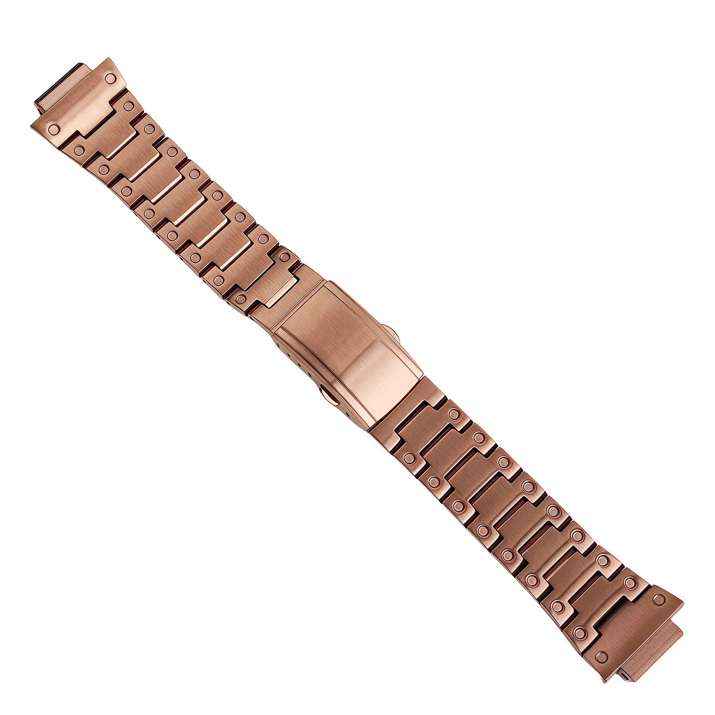 GM-2100 Coffee Colour Stainless Steel Strap For Casio G-SHOCK Metal Watch Chain GM-2100 Series Modified Men's watch accessories