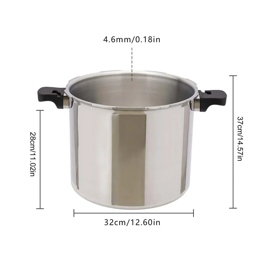 23 Quart Aluminum Pressure Cooker Stainless Steel Pressure Canner with Gauge Release Valve for Family or Commercial