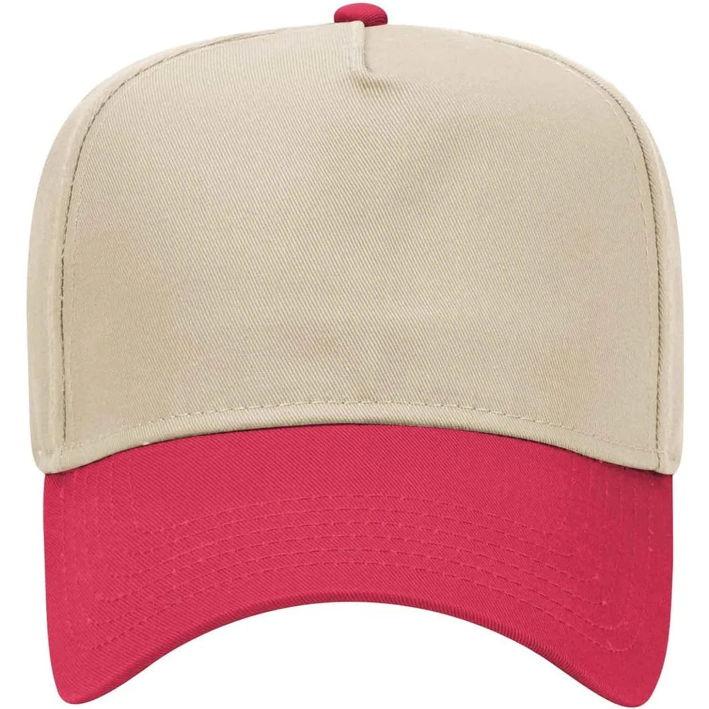 Mid Profile 5 Panel Baseball Cap - Wholesale 12 Pack Cap with Classic Design for Casual Wear