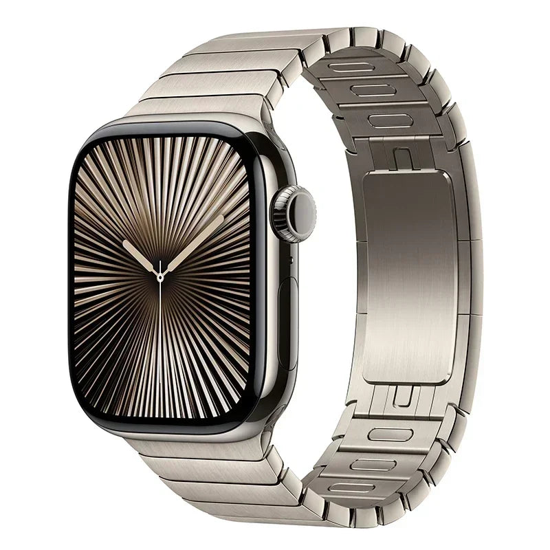 Luxury Titanium Bracelet for Apple Watch Ultra 2 Band 49mm 45mm 44mm 46mm Business Strap for IWatch Series 10 9 8 7 6 5 4 Se 3 2