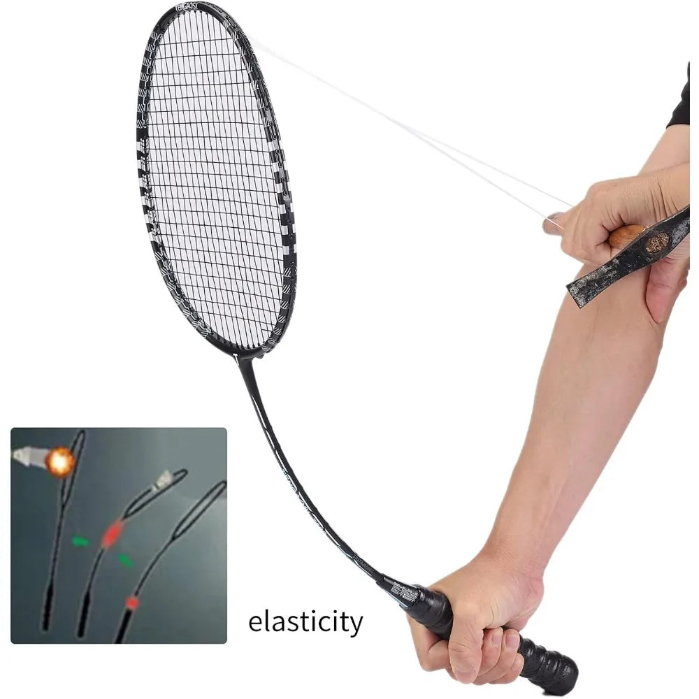 Professional Badminton Rackets Set of 4 Sports Outdoor Backyard or Indoor Badminton Game Set with Shuttlecocks