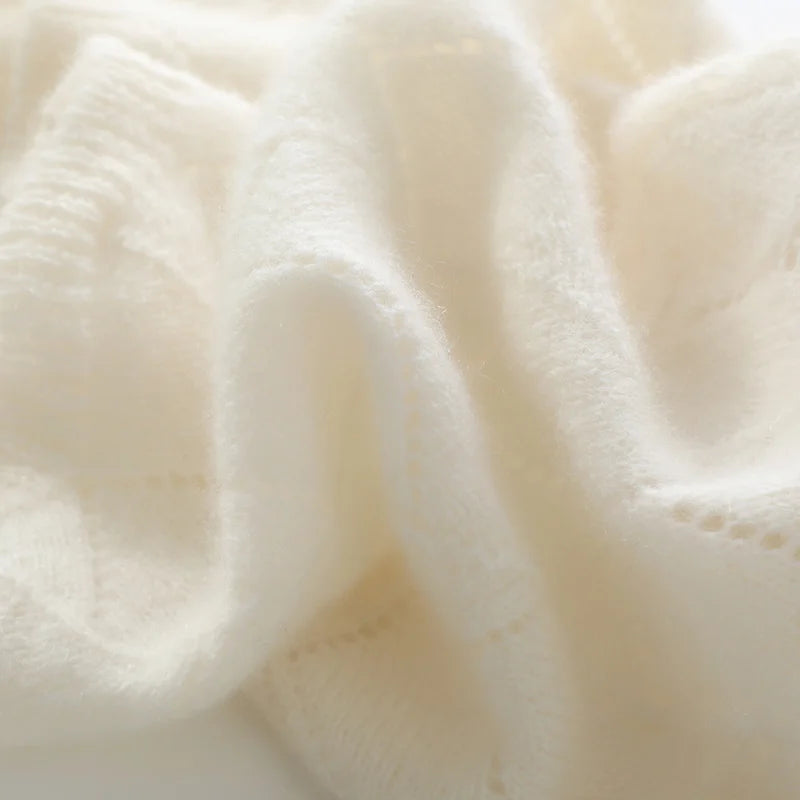 Neck wrap women's winter advanced sense pullover baby children's warm collar knitted one hat 100% pure cashmere neck cover