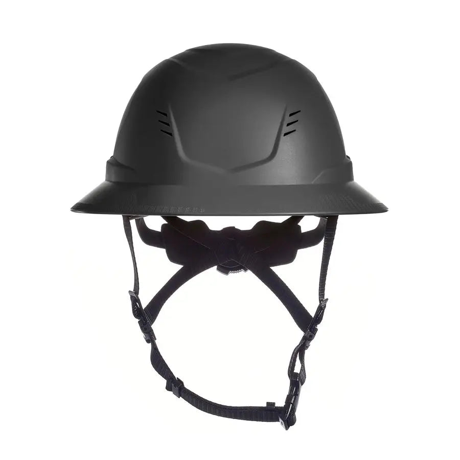10250582 VGard H2 Full Brim Safety Type 2 Helmet Comfortable Ratchet Suspension and Integrated Chinstrap, Vented, MediumStandard