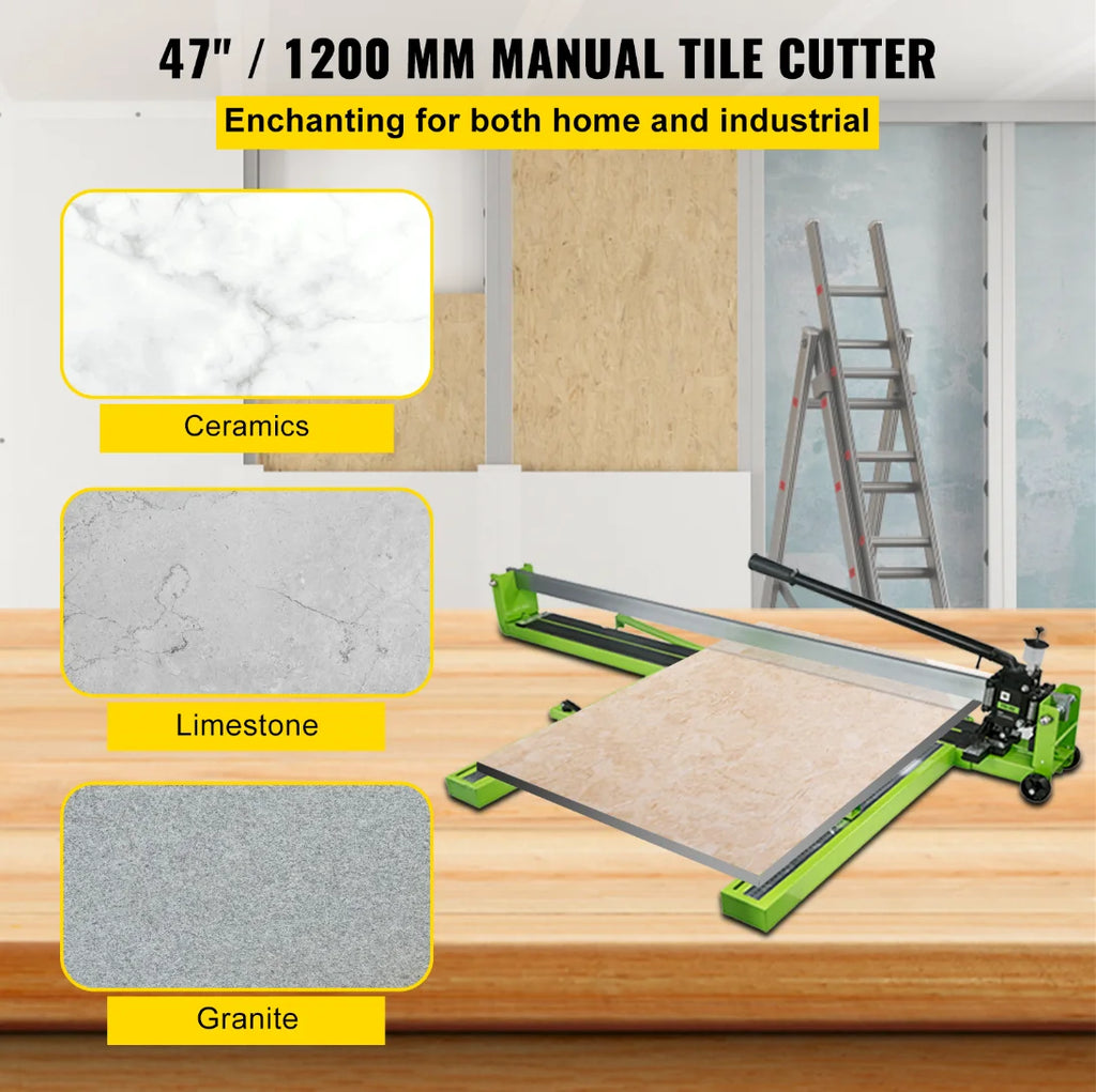 SucceBuy Manual Tile Cutter Infrared Laser Positioning Floor Cutter Knife Professional Hand Tool for Cutting Porcelain Ceramic