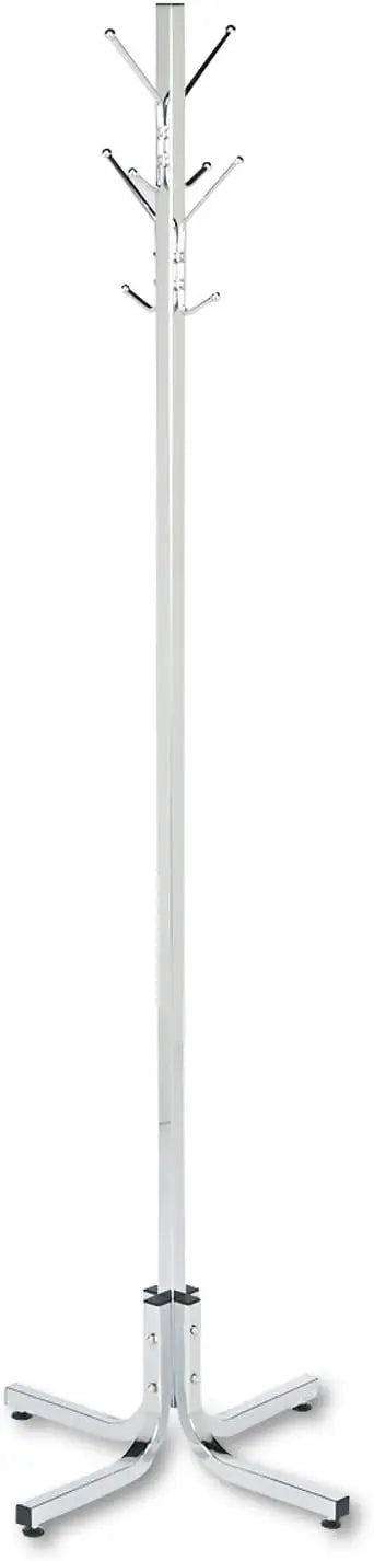 Double Hook Coat Rack Tree, Black, 4 Hooks