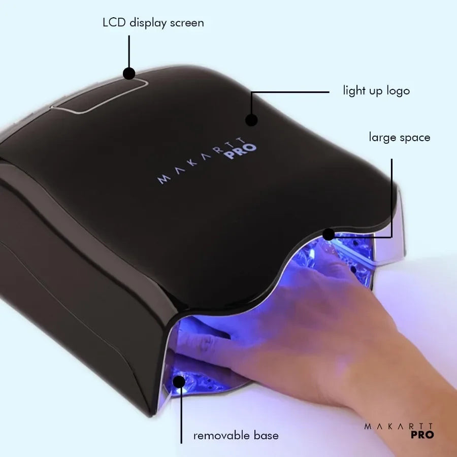 98W Professional UV LED Nail Lamp 42 Powerful LEDs for Fast and Efficient Curing Gel Nails Rechargeable 5200mA Lithi