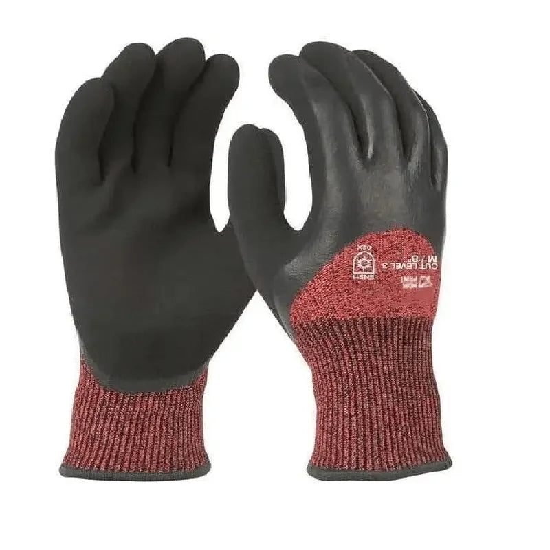 Cut Level 2 Nitrile Dipped Gloves - X-Large (12 Pairs), A2 Cut Level, 15 ga, Red, XL ( 10 )