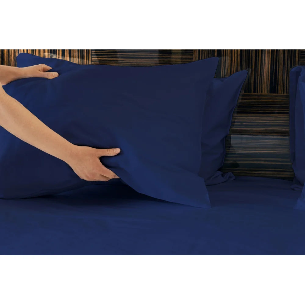 Luxuriously Soft 100% Viscose Derived from Bamboo 4-Piece Sheet Set , Oeko-TEX Certified, King - Indigo