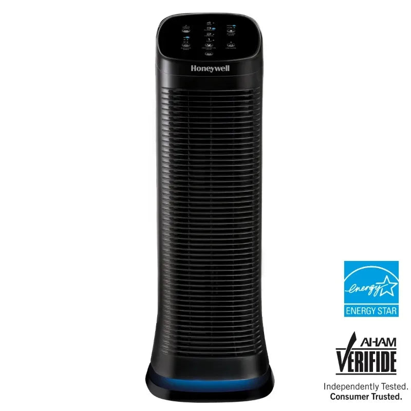 Honeywell Air Genius 4 Air Purifier with Washable Filter, 250 sq ft, Black, HFD310