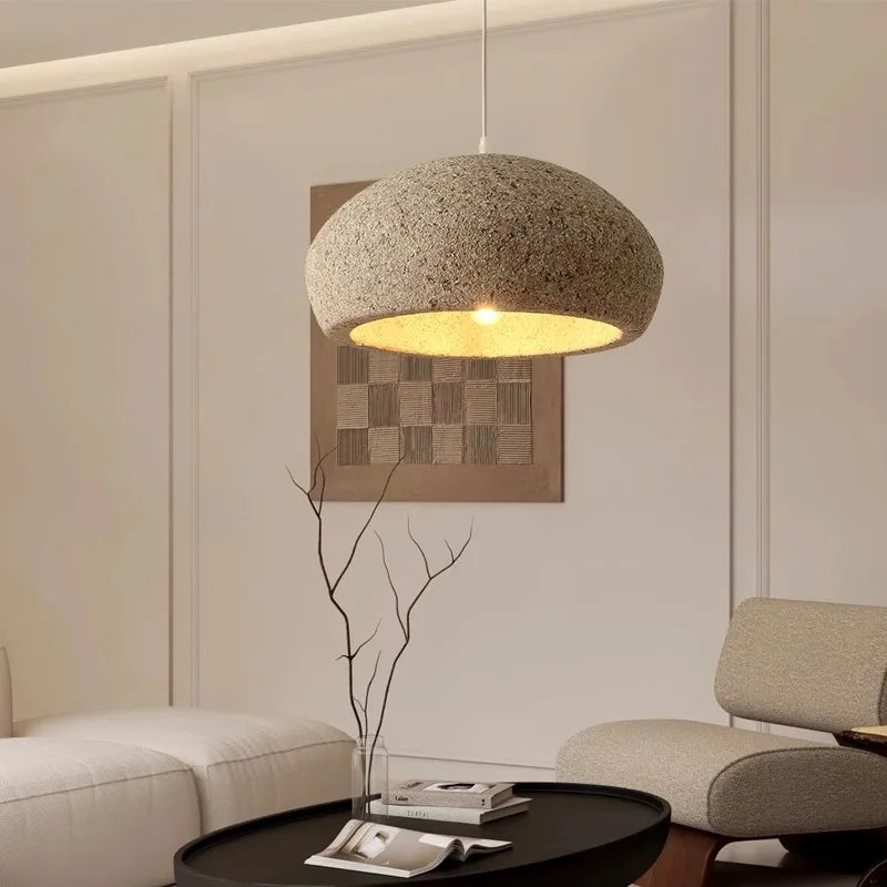 Nordic Wabi Sabi Pendant Lamps Dining Room Lighting Modern Living Room Bedroom LED Ceiling Chandelier Loft Lustre Hanghing Lamps