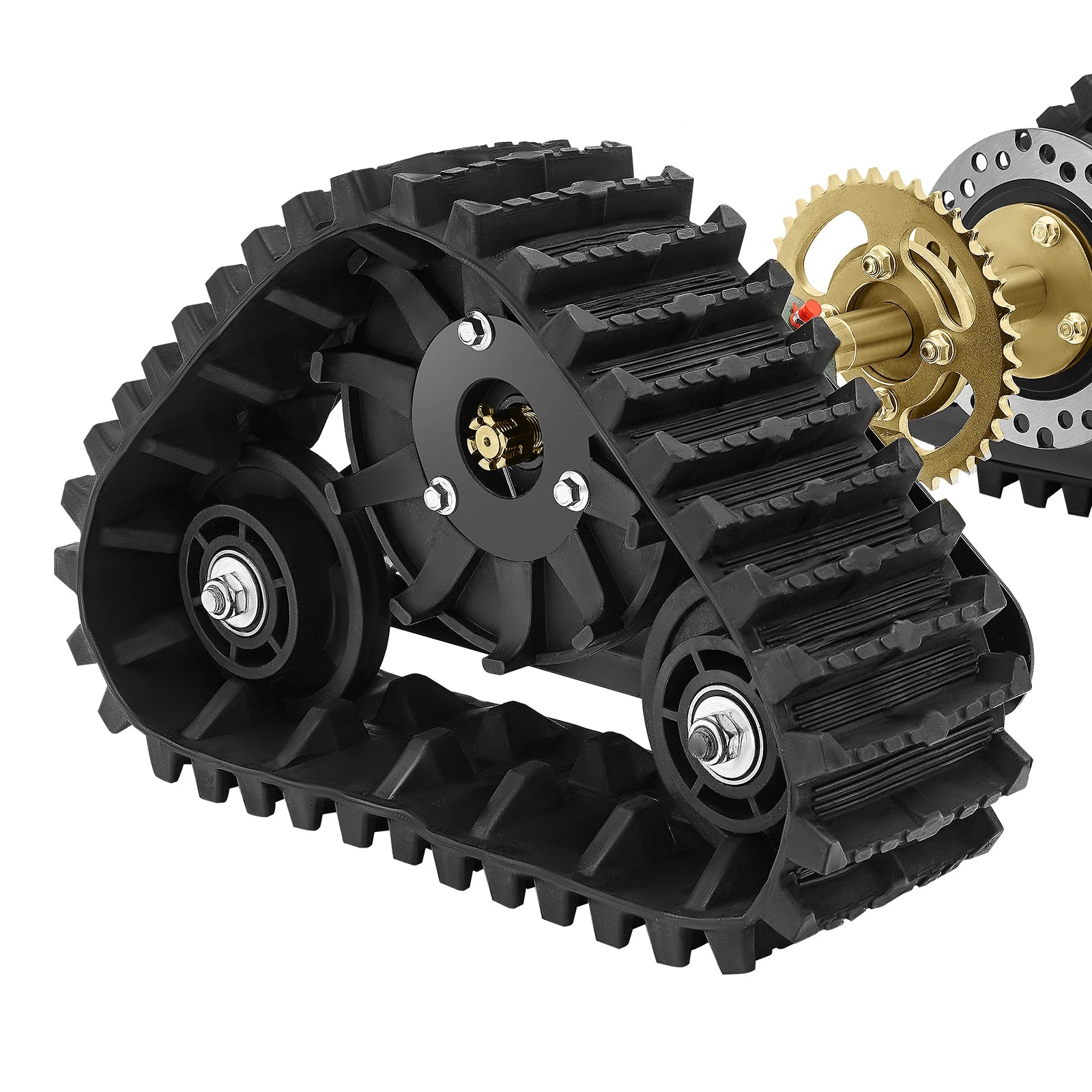 Go Kart ATV UTV Buggy Quad Rear Wheel Snow Rubber Sand Tracks Snowmobile Rough Tire Surface  for Gasoline Motor, Snowmobile Pair