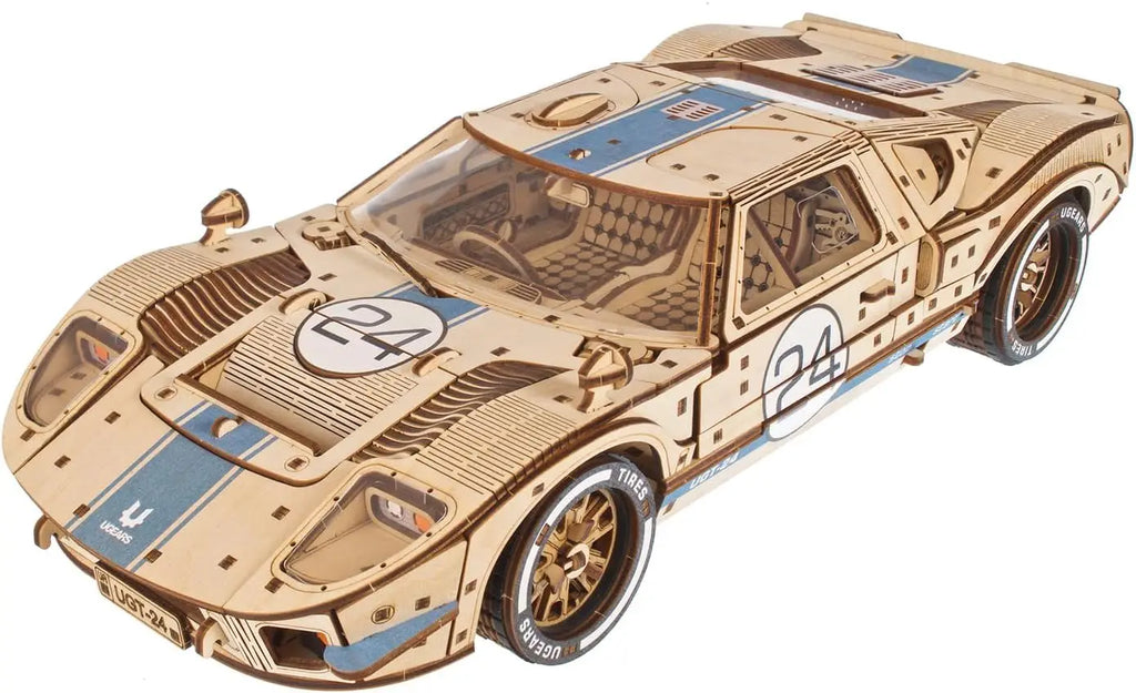 UGT-24 Endurance Racer 3D Puzzle - 1:12 Scale Mechanical Wooden Model Kits for Adults to Build - Sports Car Model Building Kits
