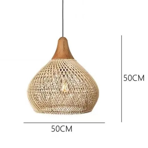 Southeast Asian Vintage Pendant Lights Hight Quality Rattan Lamps Dining Room Restaurant Kitchen Light Fixtures Loft Luminaries