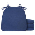 Chair Cushions for Dining Chairs Set of 4 Non Slip Kitchen Chair Pads 17" x 16" x 2" Indoor Dining Chair Cushions with Ties D-S