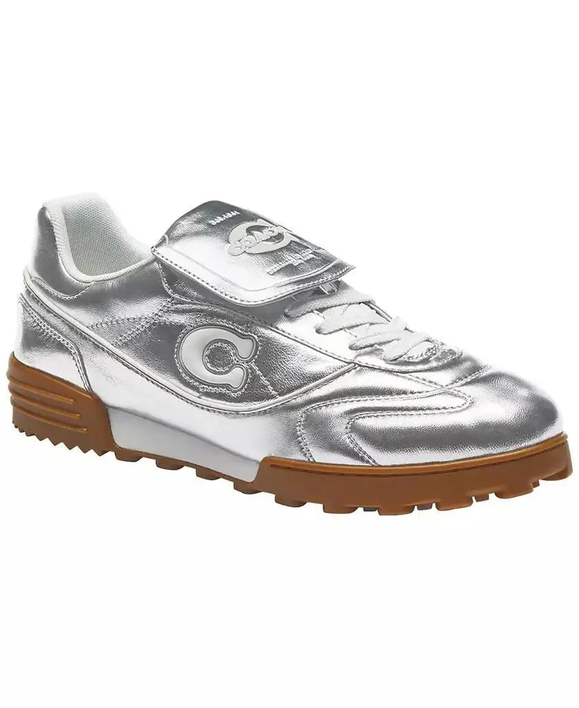 COACH | Men's Match Metallic Leather Lace-Up Sneakers