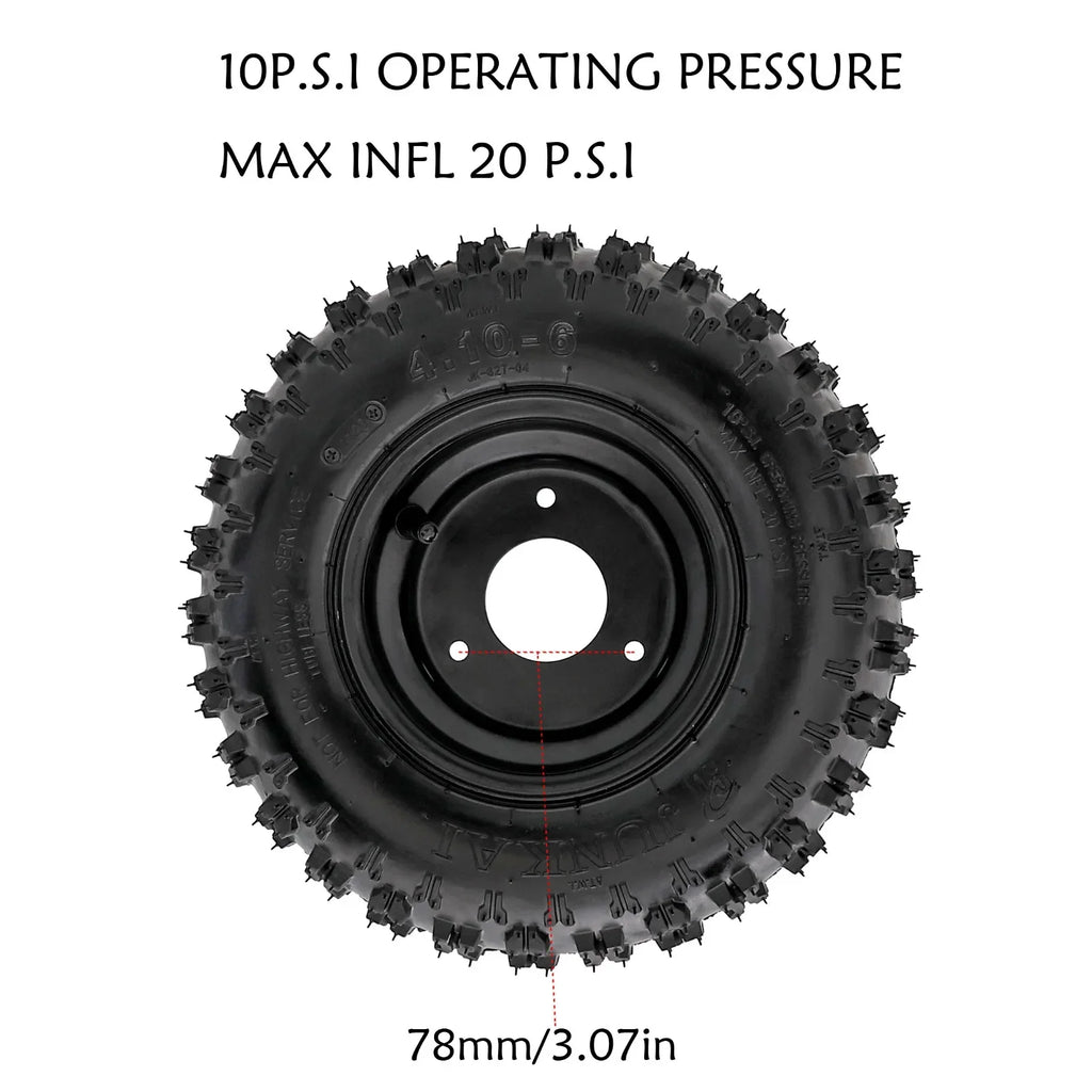 TDPRO Karting  740mm Go Kart Rear Axle Kit with 2 Pack  4.10-6'' Tires Wheel Rims 6” Rim for  Mini Kids ATV QUAD Buggy