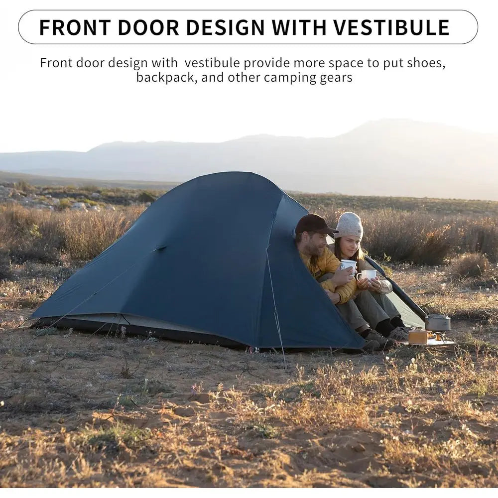 Ultralight 2-Person Cloud-Up Tent for Backpacking and Hiking - Freestanding Lightweight Camping Tent with Footprint