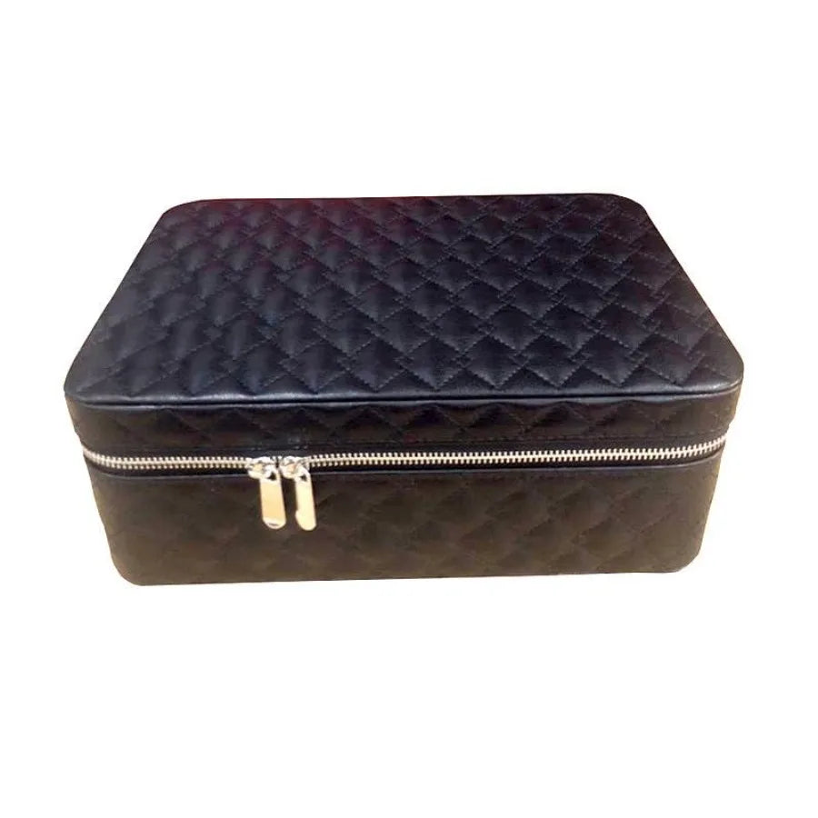 Lux Designs Large Jewelry Box/Jewelry Travel Box - Elegance On-The-Go For Ring Chain Bracelet and Watches