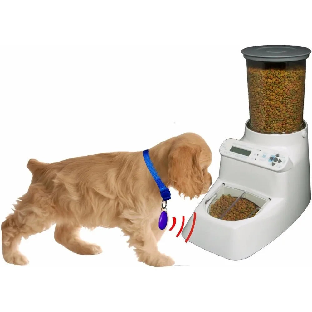 AutoDiet Feeder Automatic Pet Food Dispenser with 2 Food Bowls for 2 Cats Or 1 Cat with Feeder Timer for Cats Dog Feeder