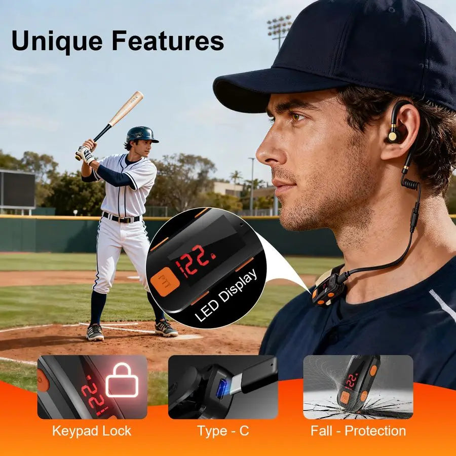 Pack Mini Walkie Talkies, Waterproof Small Walkie Talkies Two Way Radio with Earpieces for Outdoor, Restaurants, Hiking, Basebal