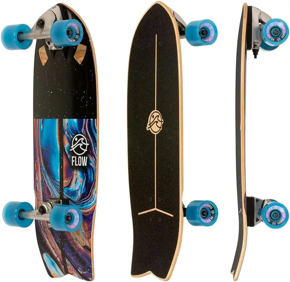 29"x10" Maple Surf Skateboard with Carving Truck, Fully Assembled for Smooth Cruising and Surf-Like Maneuvers