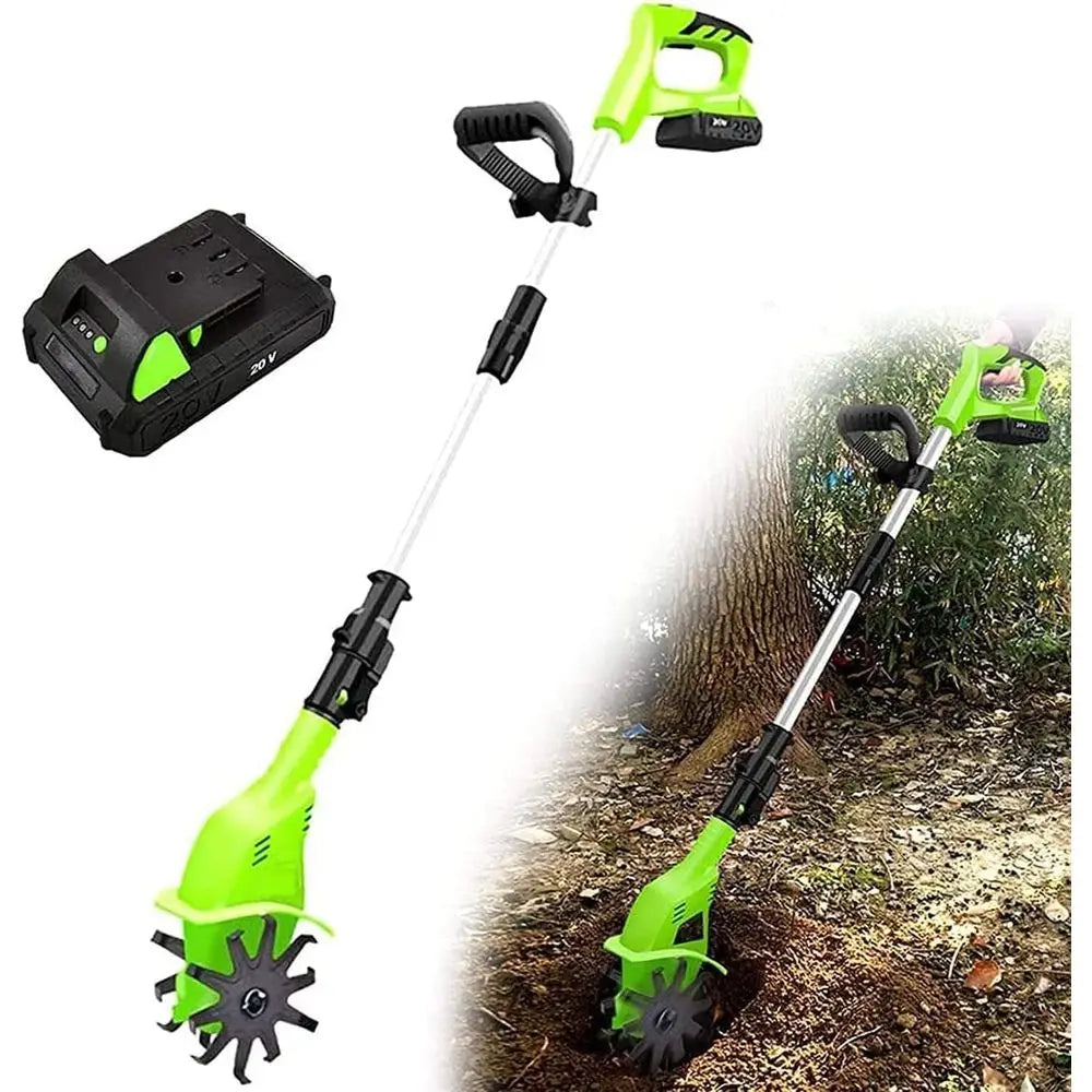 Electric Garden Tiller and Cultivator with 25cm Depth, Weeder and Rotavator, LXXW Power Tool