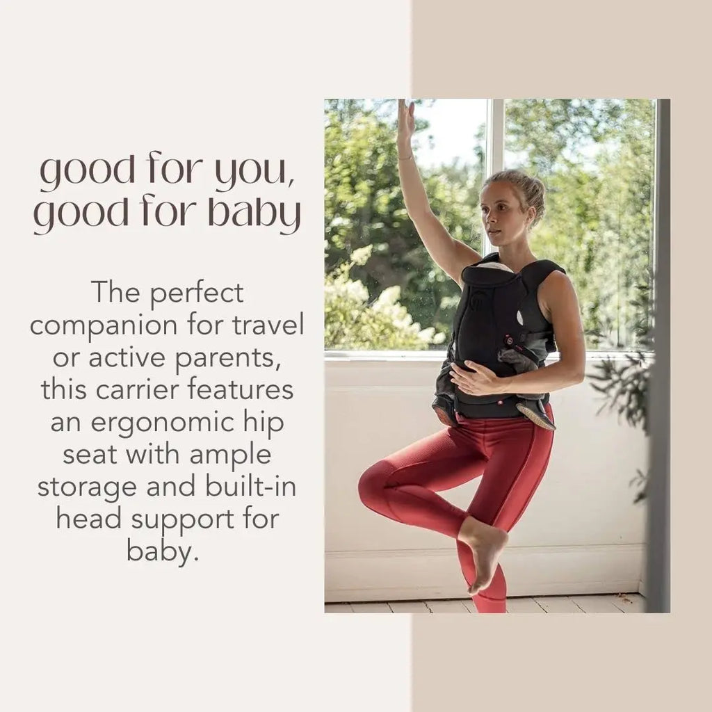 Essential Hip Seat Baby Carrier with 3 Carry Positions incl. Ergonomic Forward-Facing, Built-in Storage, Adjustable Waist Belt