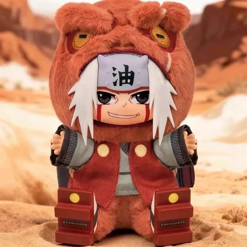 Original Eaki Naruto Cute Beast Party Series Blind Box Vinyl Plush Doll Backpack Decoration Keychain Dolls Girl'S Christmas Gift