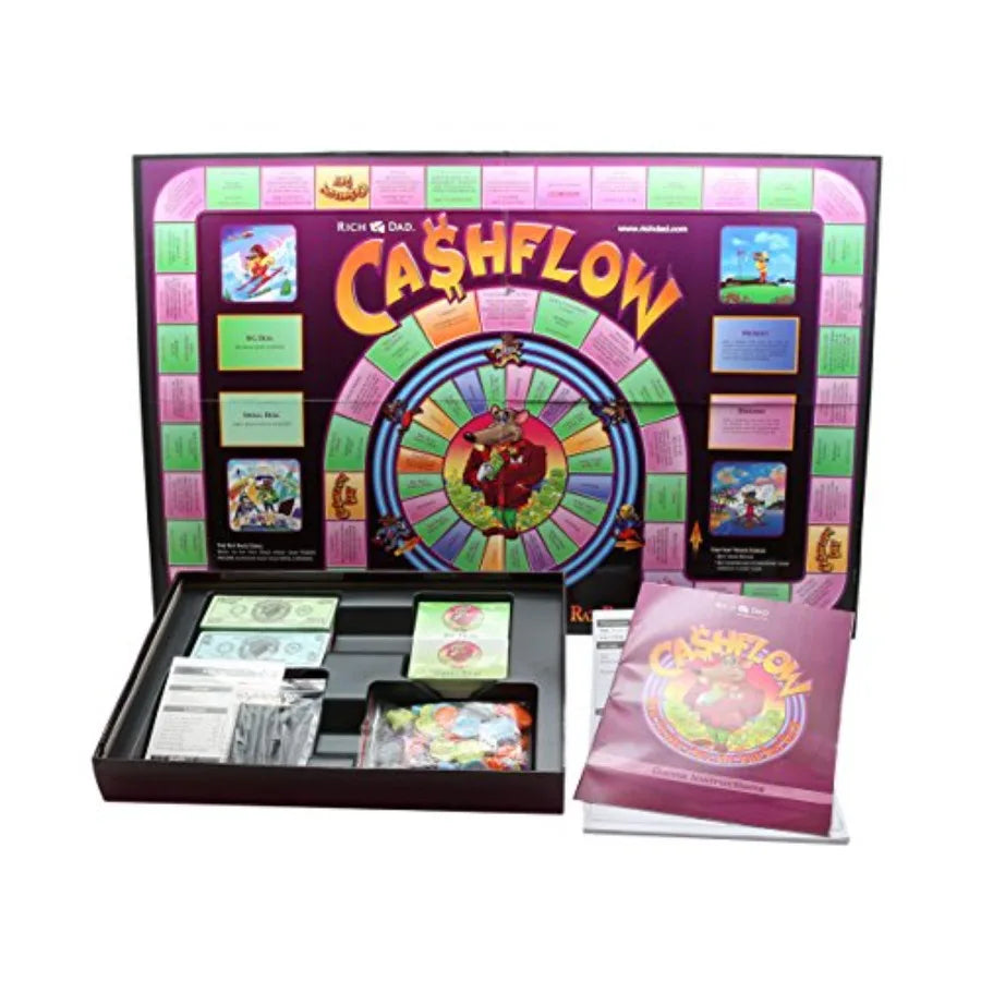 Rich Dad Cashflow 101 and 202 Board Game Bundle for Financial Education with Colorful Design and Durable Materials