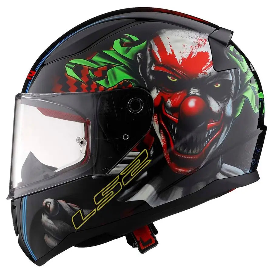 Helmets Rapid II Full Face Motorcycle Helmet Happy Dreams Gloss Black Large