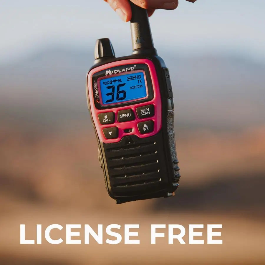 T71PNK XTALKER FRS Walkie Talkies with NOAA Weather Scan amp Alert Long Range TwoWay Radios 36 Channels, 121 Privacy Codes for C