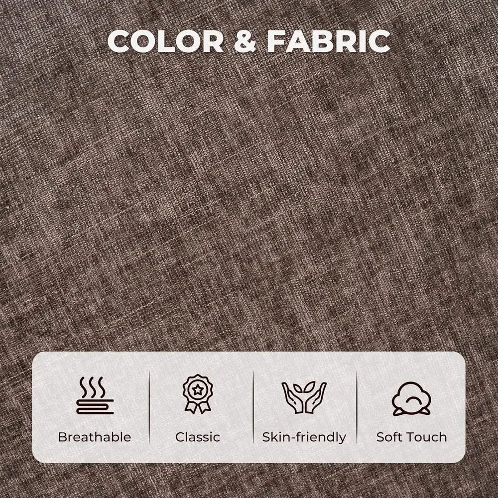 Oversized Chenille Chaise Lounge with Storage Ottoman, Plush Cloud Chair, Pillowed Armrests, Ideal for Living Rooms and Bedrooms