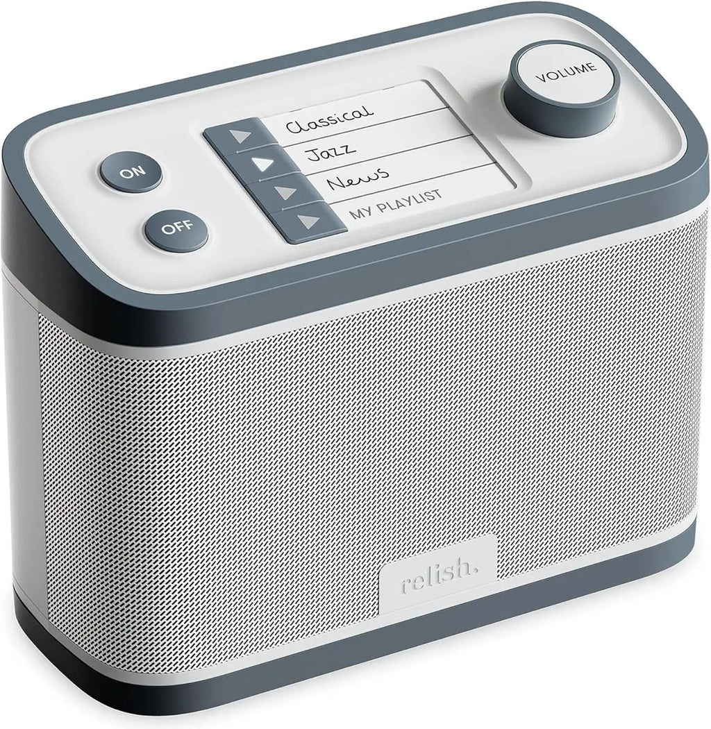 Simple Portable FM Radio & MP3 Player for Seniors - Large Buttons, Easy to Use