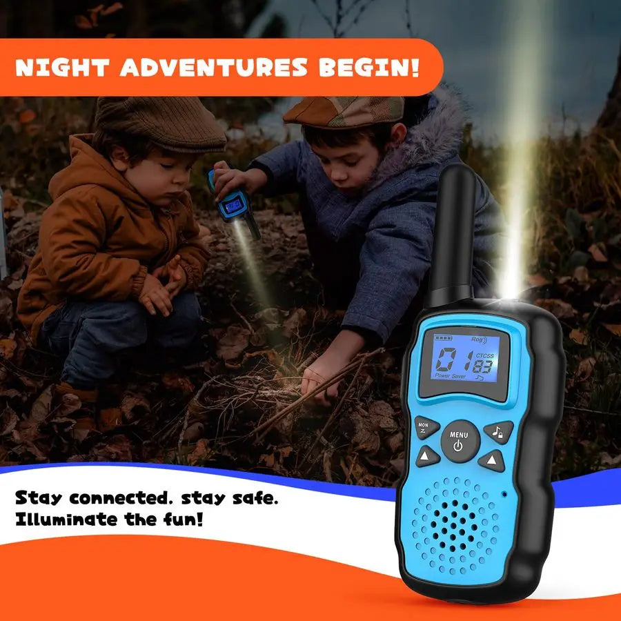 Walkie Talkies Rechargeable for Kids Adults Long Range,Xmas Birthday Gift for Boys Girls 3 4 5 6 7 8 9 10 Year Old,Hiking Campin