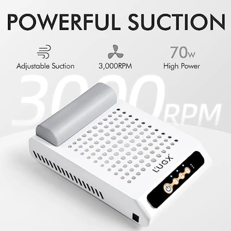 Rechargeable Nail Dust Collector with 35000RPM Brushless Nail Drill for Professional Nail Art Studio and Home Use HighSpeed Pre