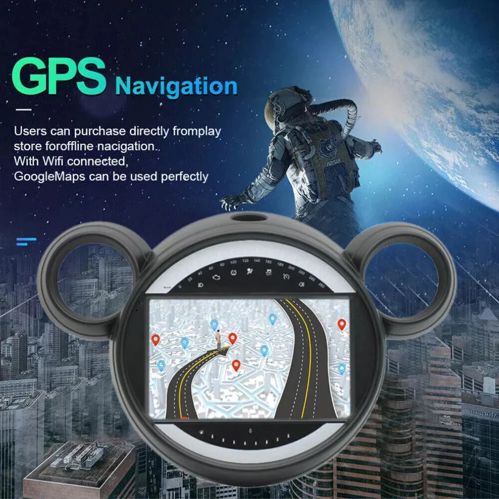 Bluetooth Car Radio With Sat Nav Control And Touchscreen Display Steering Wheel Control 1+32G