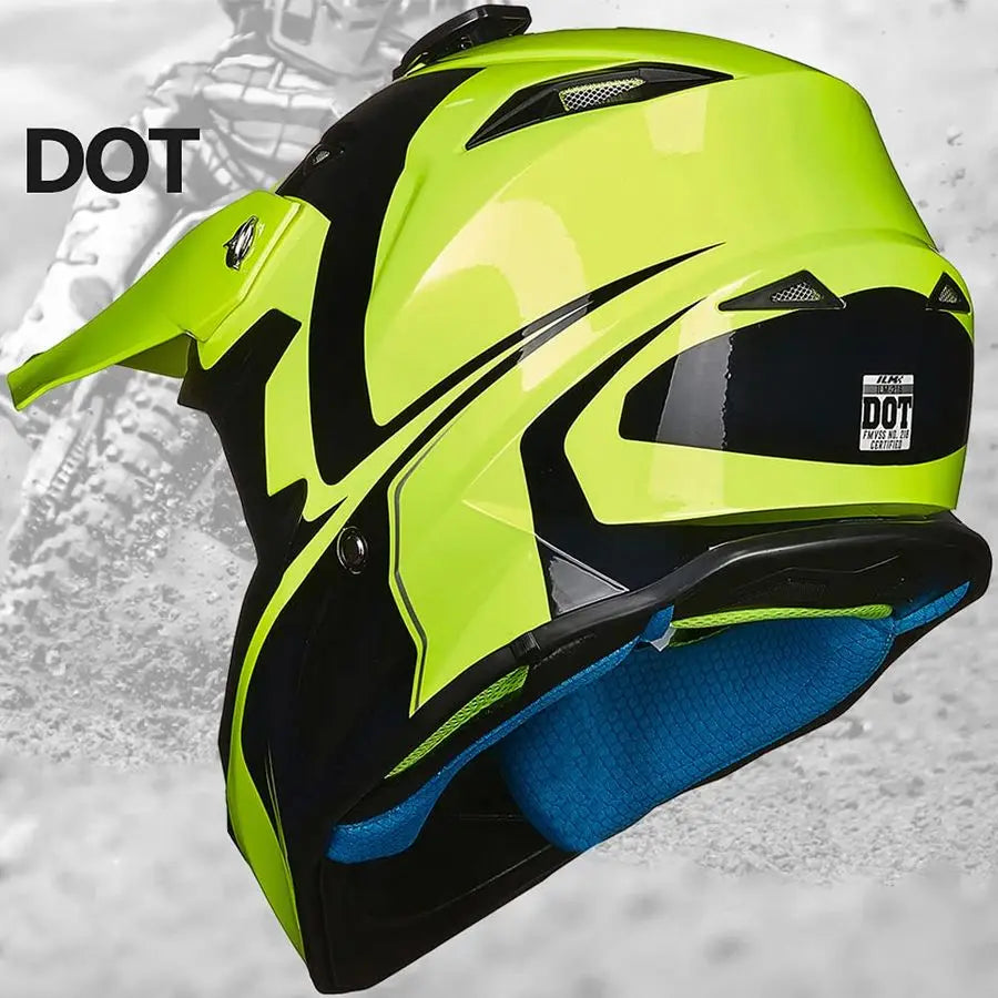 Kids Youth Dirt Bike Helmets ATV Motocross Dirtbike Helmet with Super Soft Liner Camera Mount for Adult Men Women Motorcycle Dua