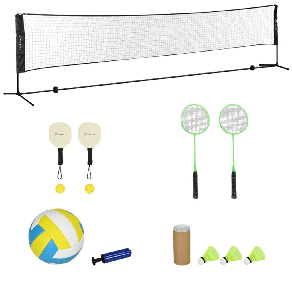 Badminton net frame portable standard folding portable outdoor home outdoor simple frame doubles