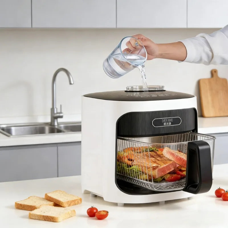 Air fryer Household glass liner Uncoated large capacity electric fryer Steam tender roast cooker  air fryer oven